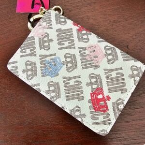 Juicy Couture- Crown Print Wallet- Pink, Blue, Red